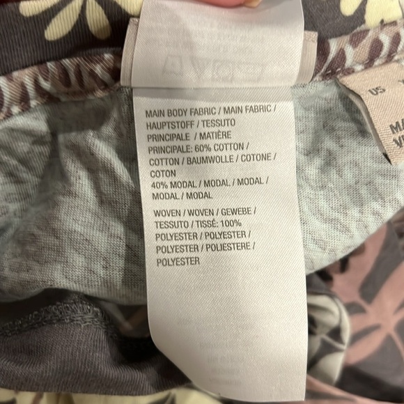 LOGO by Lori Goldstein brown leaf/animal print top - Picture 7 of 8